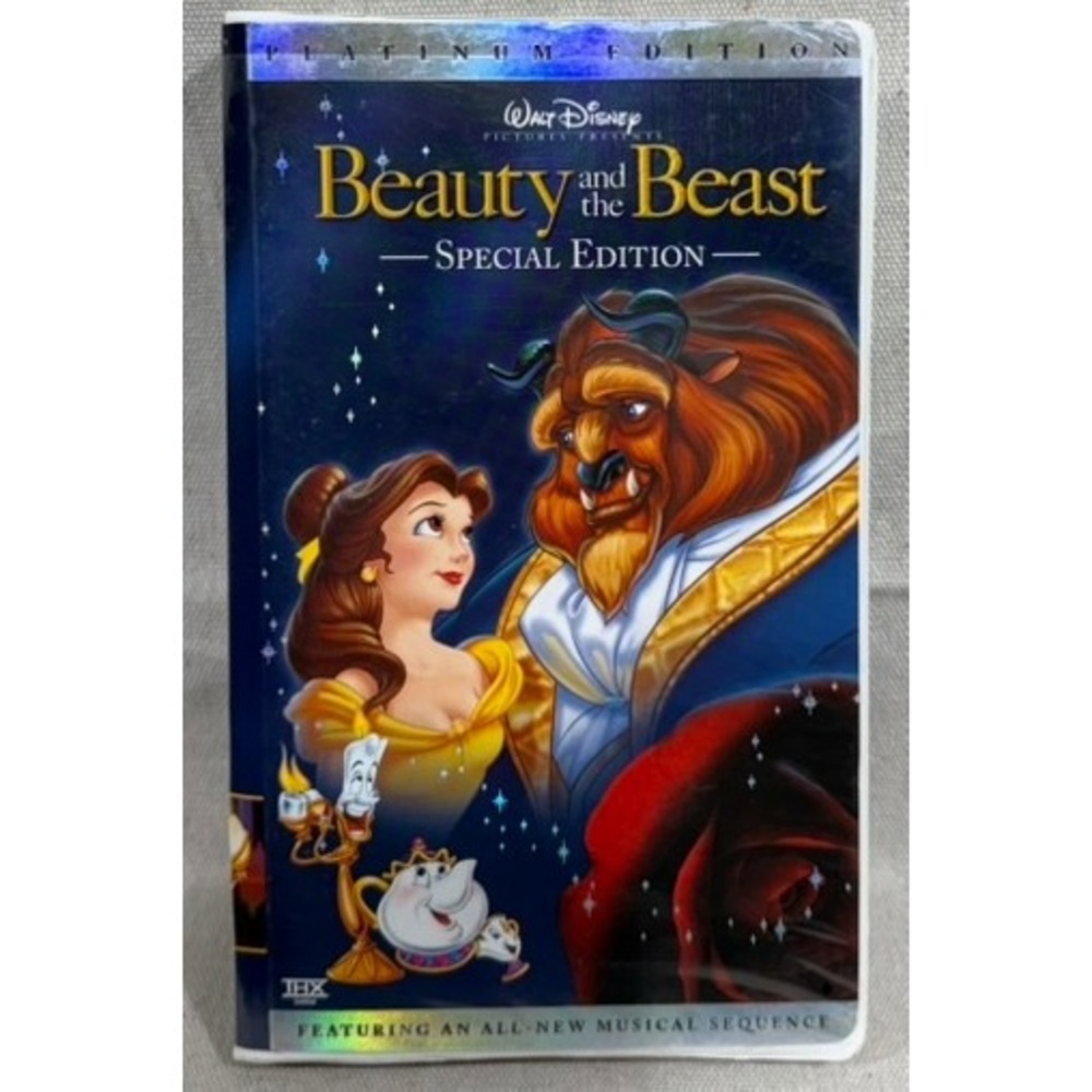 Disney Beauty and the Beast VHS Special Platinum Edition Blue Tape 25125